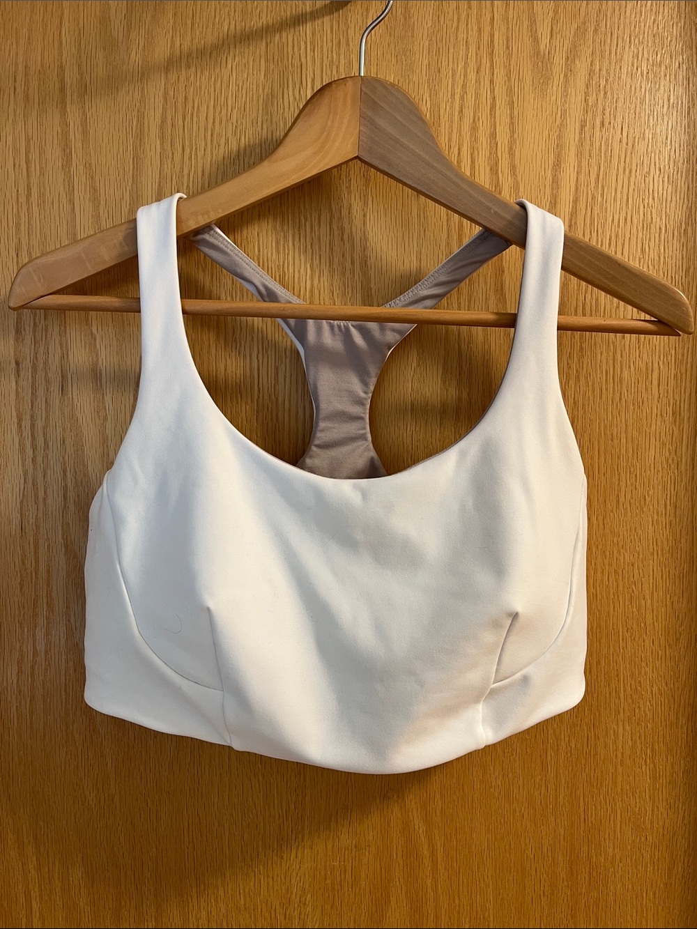Lululemon Athletica White Racerback Sports Bralette